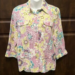 Alfred Dunner Linen Blend Jacket